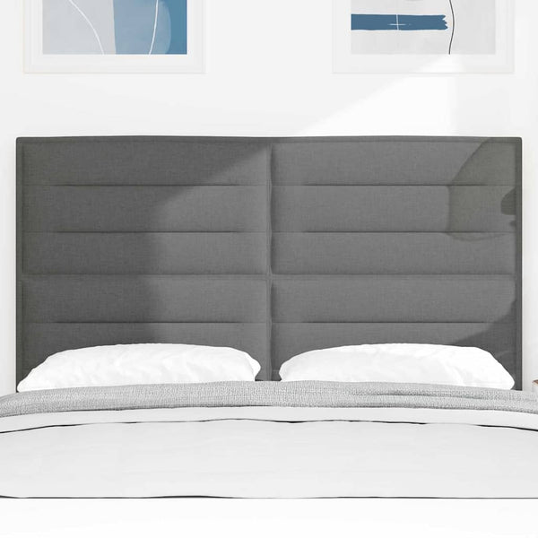 Dunkelgraues Stoff-Kopfteil 160 cm