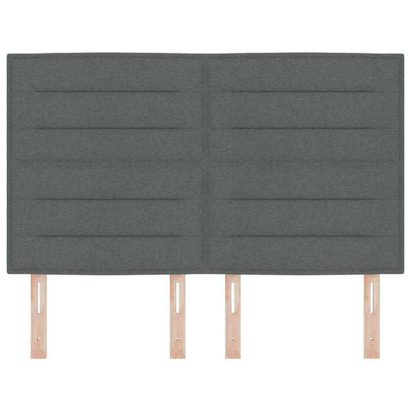 Dunkelgraues Stoff-Kopfteil 160 cm