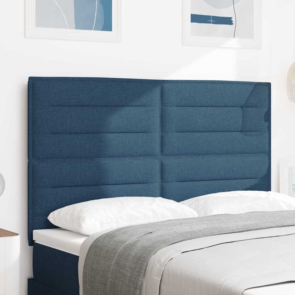 Blaues Stoff-Kopfteil 160 cm