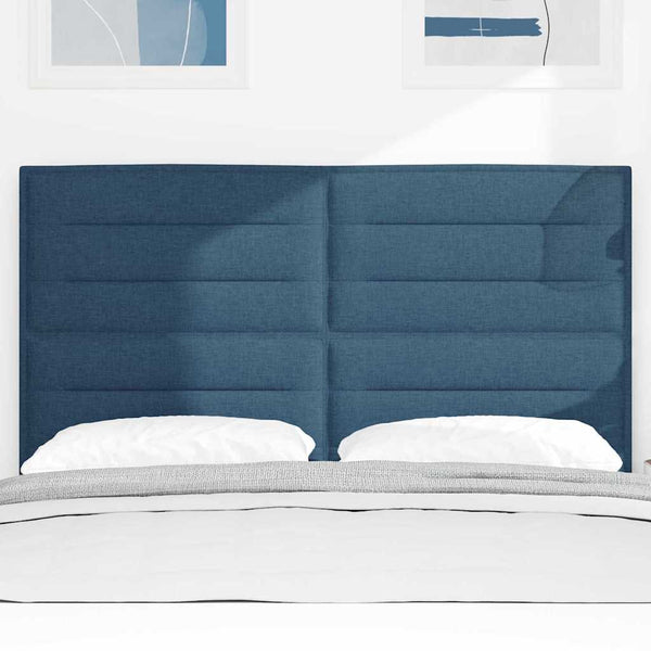Blaues Stoff-Kopfteil 160 cm