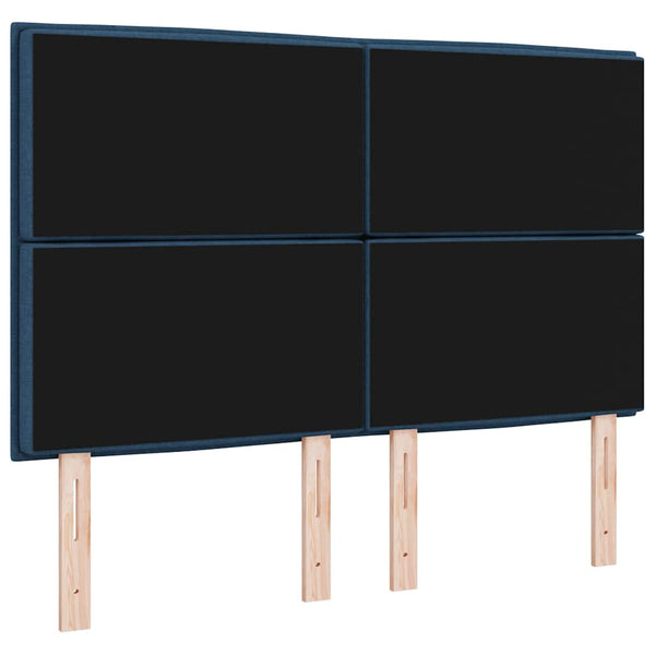 Blaues Stoff-Kopfteil 160 cm