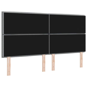 Hellgraues Stoff-Kopfteil 180 cm
