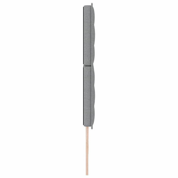 Hellgraues Stoff-Kopfteil 180 cm