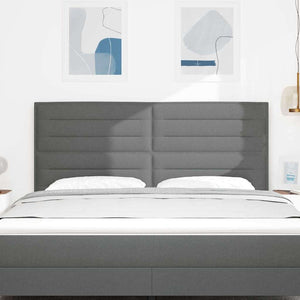 Dunkelgraues Stoff-Kopfteil 180 cm