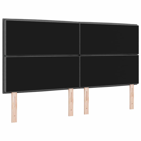 Dunkelgraues Stoff-Kopfteil 180 cm