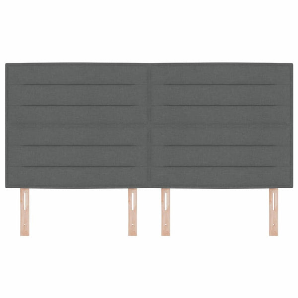 Dunkelgraues Stoff-Kopfteil 180 cm