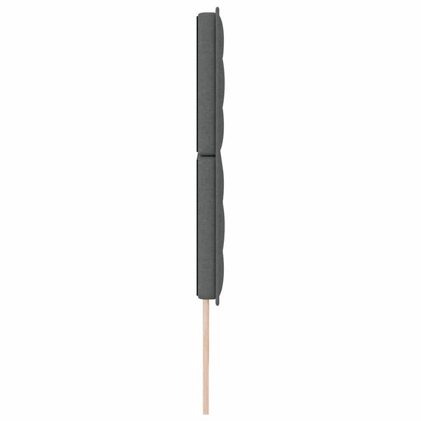 Dunkelgraues Stoff-Kopfteil 180 cm