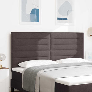 Dunkelbraunes Stoff-Kopfteil 180 cm