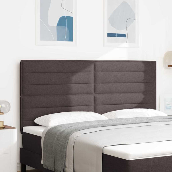 Dunkelbraunes Stoff-Kopfteil 180 cm
