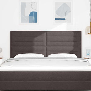 Dunkelbraunes Stoff-Kopfteil 180 cm