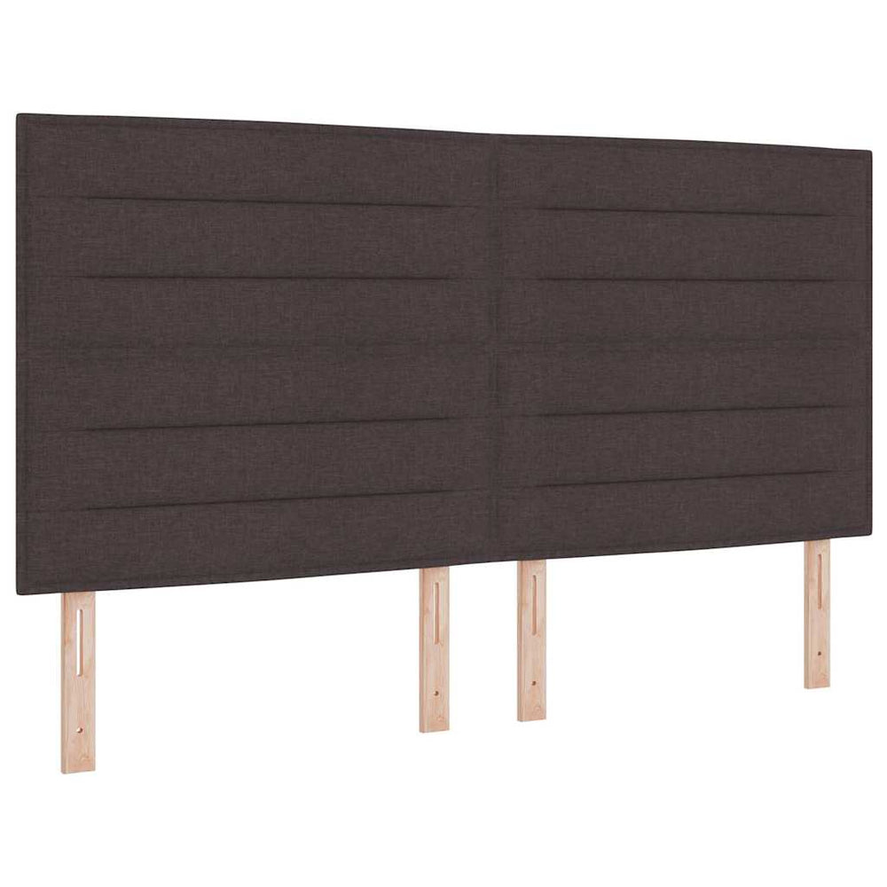 Dunkelbraunes Stoff-Kopfteil 180 cm