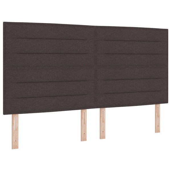 Dunkelbraunes Stoff-Kopfteil 180 cm