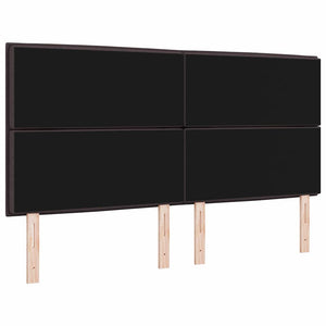 Dunkelbraunes Stoff-Kopfteil 180 cm