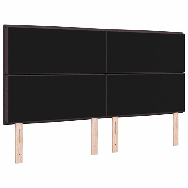 Dunkelbraunes Stoff-Kopfteil 180 cm