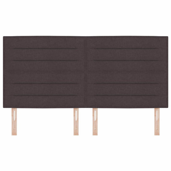 Dunkelbraunes Stoff-Kopfteil 180 cm