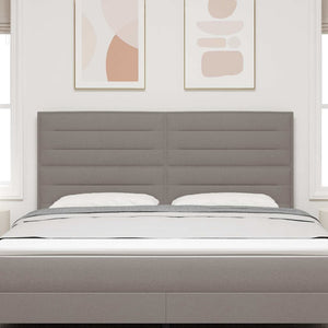 Kopfteil Taupe Stoff 180 cm