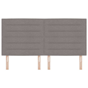 Kopfteil Taupe Stoff 180 cm