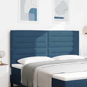 Blaues Stoff-Kopfteil 180 cm