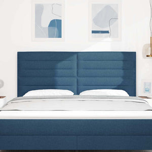 Blaues Stoff-Kopfteil 180 cm