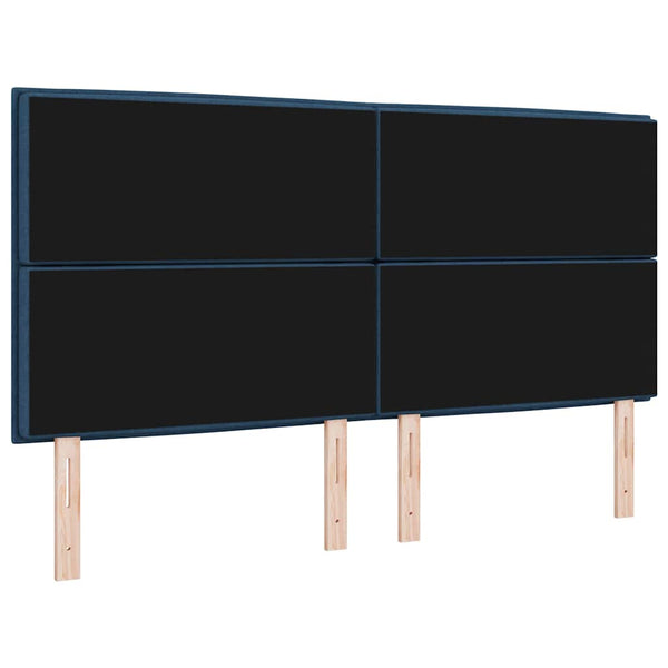 Blaues Stoff-Kopfteil 180 cm