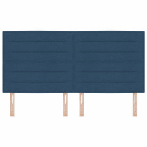 Blaues Stoff-Kopfteil 180 cm