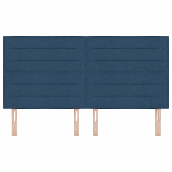 Blaues Stoff-Kopfteil 180 cm