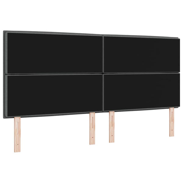 Dunkelgraues Stoff-Kopfteil 200 cm