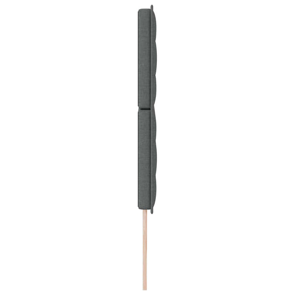 Dunkelgraues Stoff-Kopfteil 200 cm