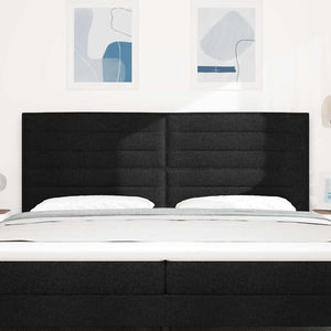 Schwarzes Kopfteil 200 cm Stoffbezug