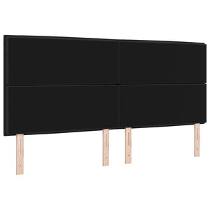 Schwarzes Kopfteil 200 cm Stoffbezug