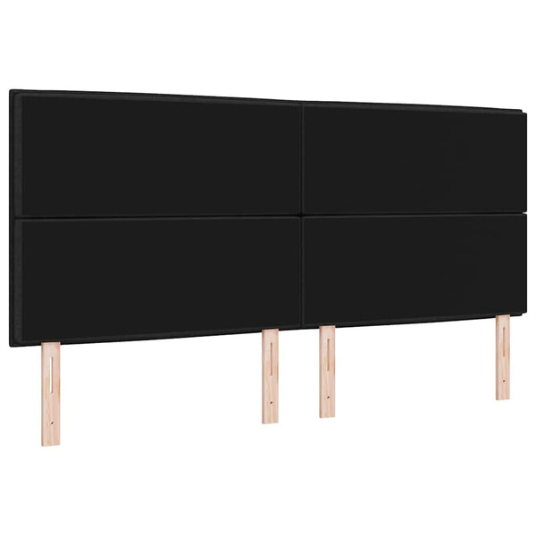 Schwarzes Kopfteil 200 cm Stoffbezug