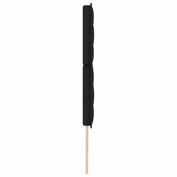 Schwarzes Kopfteil 200 cm Stoffbezug