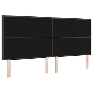 Dunkelbraunes Stoff-Kopfteil 200 cm