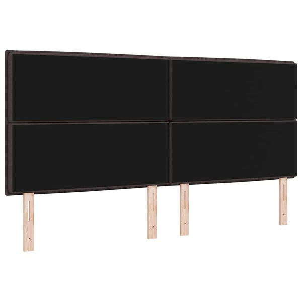Dunkelbraunes Stoff-Kopfteil 200 cm