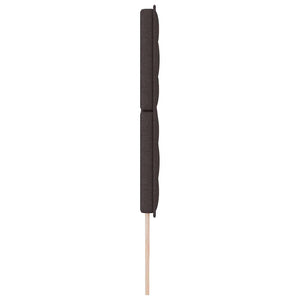 Dunkelbraunes Stoff-Kopfteil 200 cm