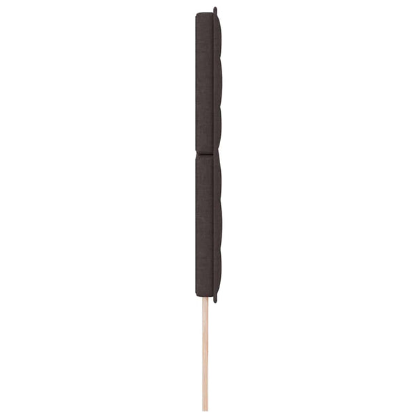 Dunkelbraunes Stoff-Kopfteil 200 cm