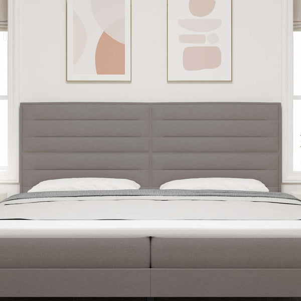 Taupe Kopfteil 200 cm Stoffbezug
