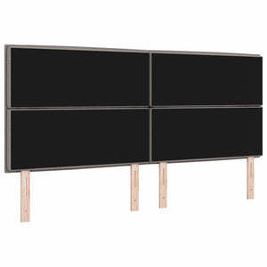 Taupe Kopfteil 200 cm Stoffbezug
