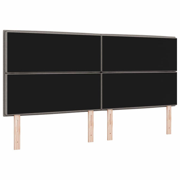 Taupe Kopfteil 200 cm Stoffbezug