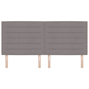 Taupe Kopfteil 200 cm Stoffbezug