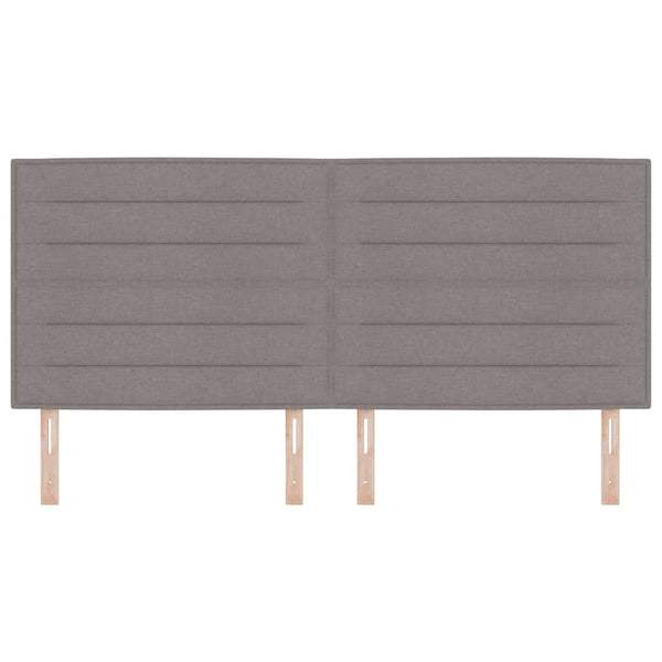 Taupe Kopfteil 200 cm Stoffbezug