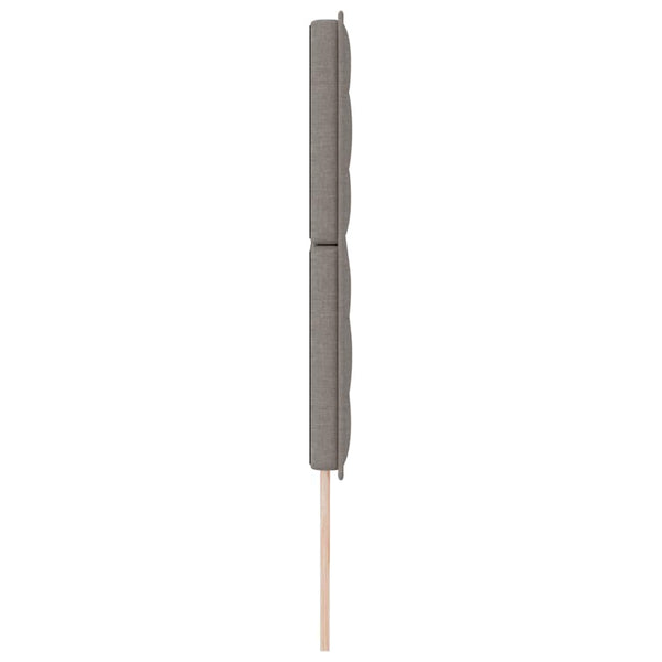 Taupe Kopfteil 200 cm Stoffbezug