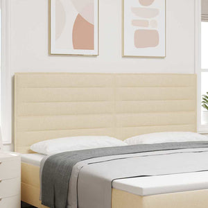 vidaXL Tête de lit crème 200 cm Tissu