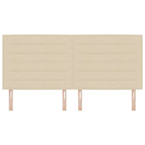 vidaXL Tête de lit crème 200 cm Tissu