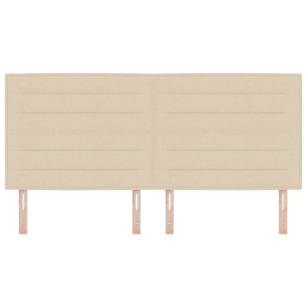 vidaXL Tête de lit crème 200 cm Tissu
