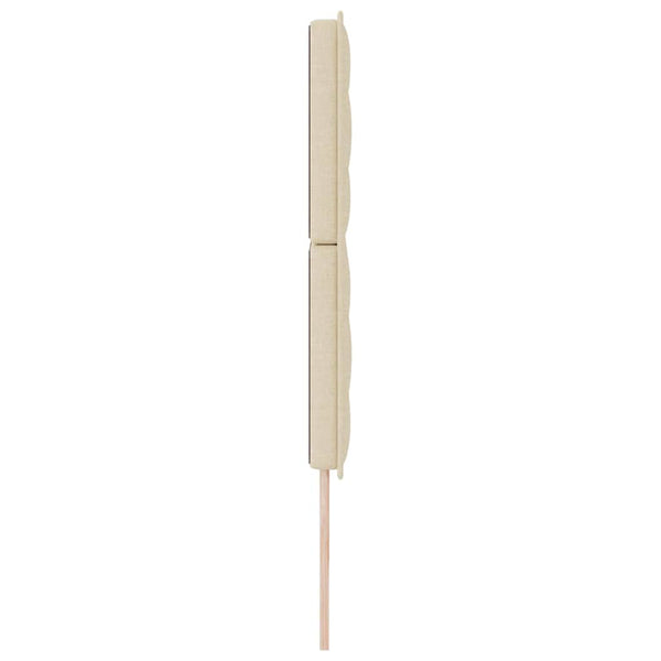 vidaXL Tête de lit crème 200 cm Tissu