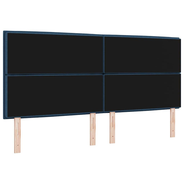 Blaues Stoff-Kopfteil 200 cm