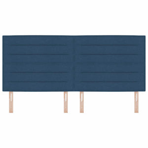 Blaues Stoff-Kopfteil 200 cm