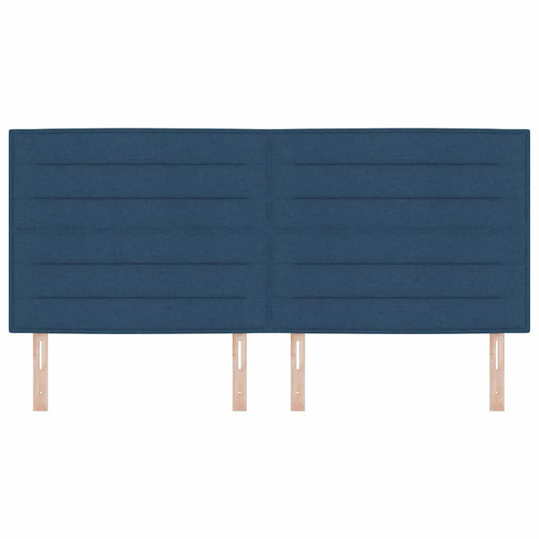 Blaues Stoff-Kopfteil 200 cm
