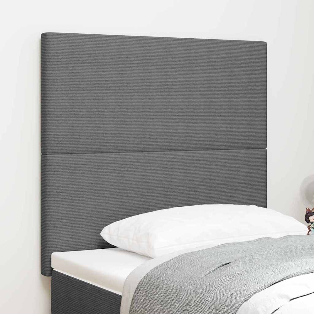 Hellgraues Kopfteil 90 cm Cordstoff